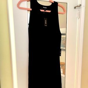 Express sleeveless fit and flare dress